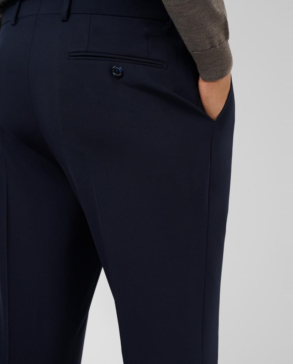 Traje de hombre half canvas regular fit liso - Roberto Verino - Azul Azul-8