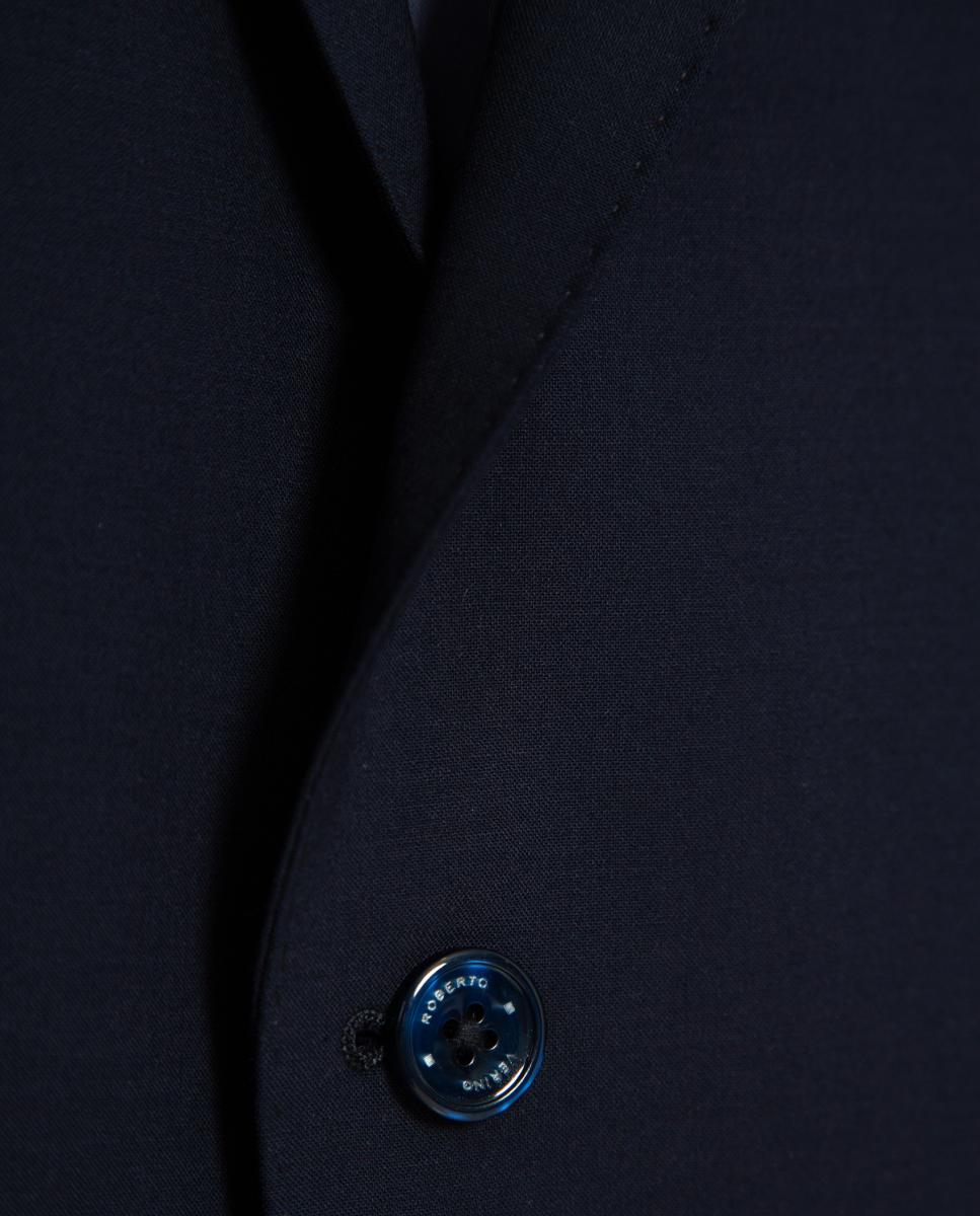 Traje de hombre half canvas regular fit liso - Roberto Verino - Azul Azul-10