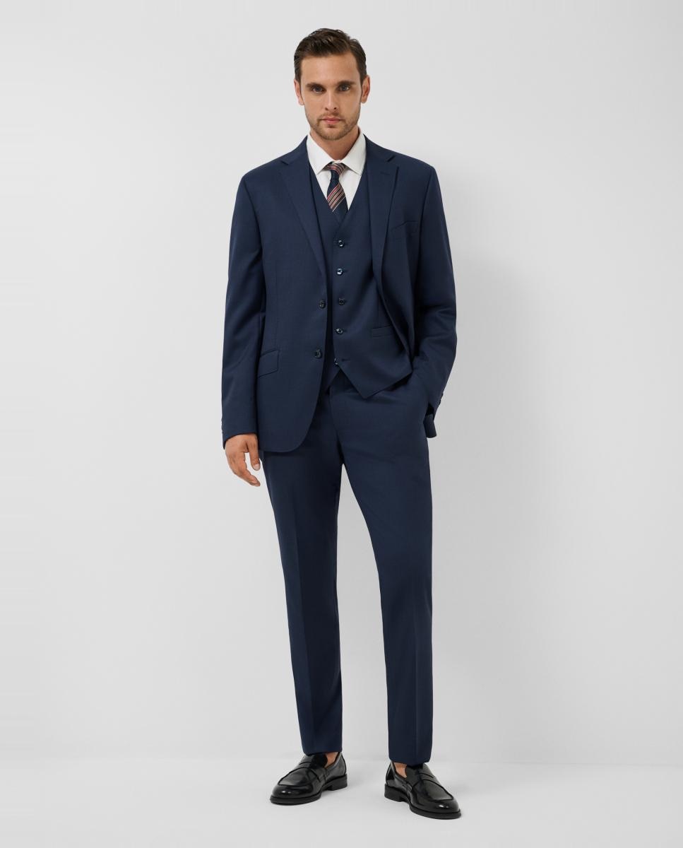 Traje de hombre half canvas regular fit liso - Roberto Verino - Azul índigo Azul índigo-1