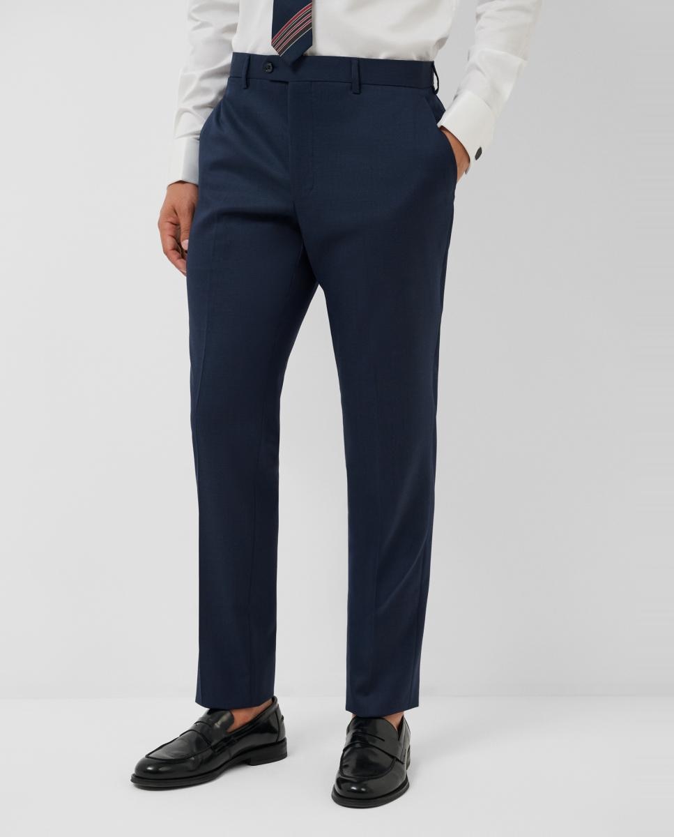 Traje de hombre half canvas regular fit liso - Roberto Verino - Azul índigo Azul índigo-6
