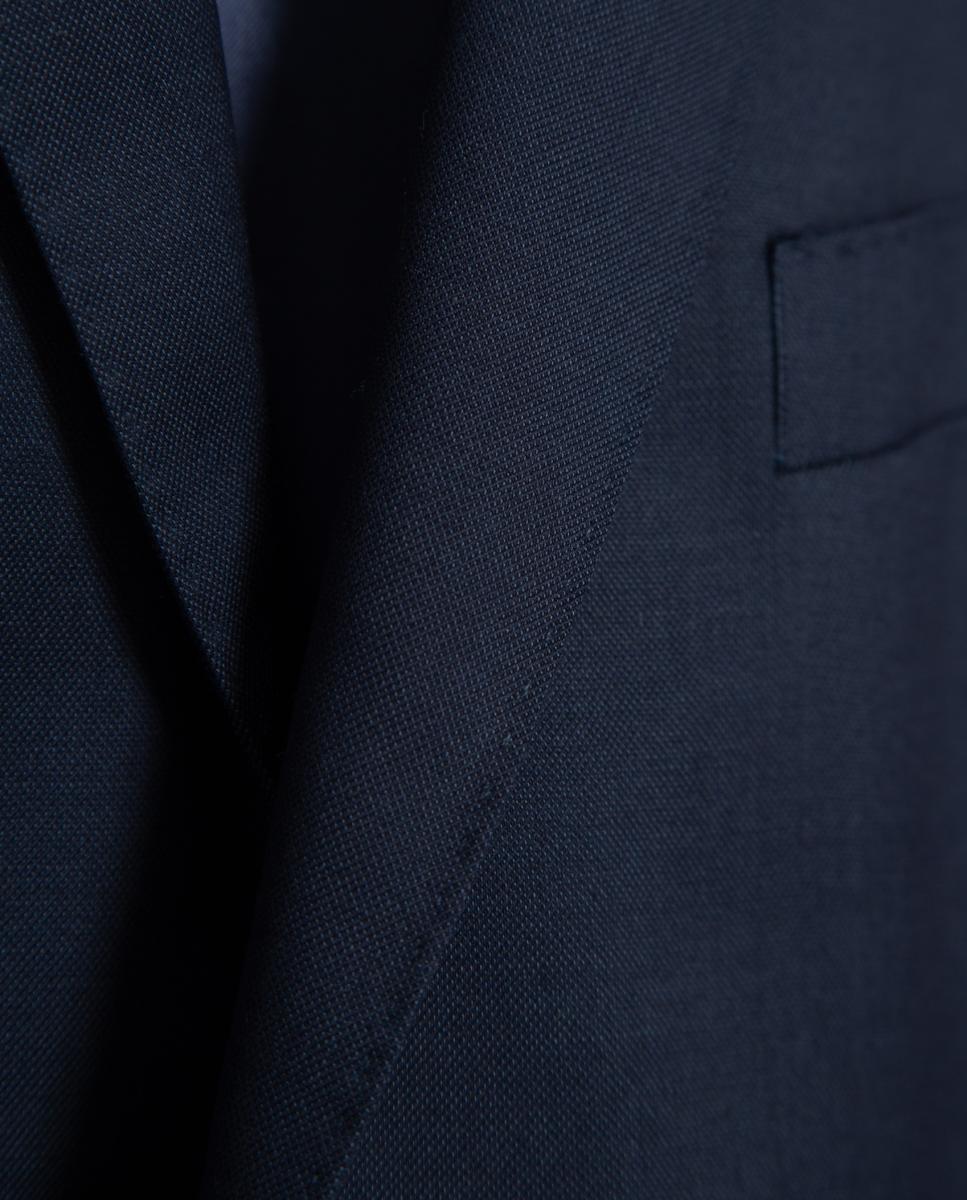 Traje de hombre half canvas regular fit liso - Roberto Verino - Azul índigo Azul índigo-10