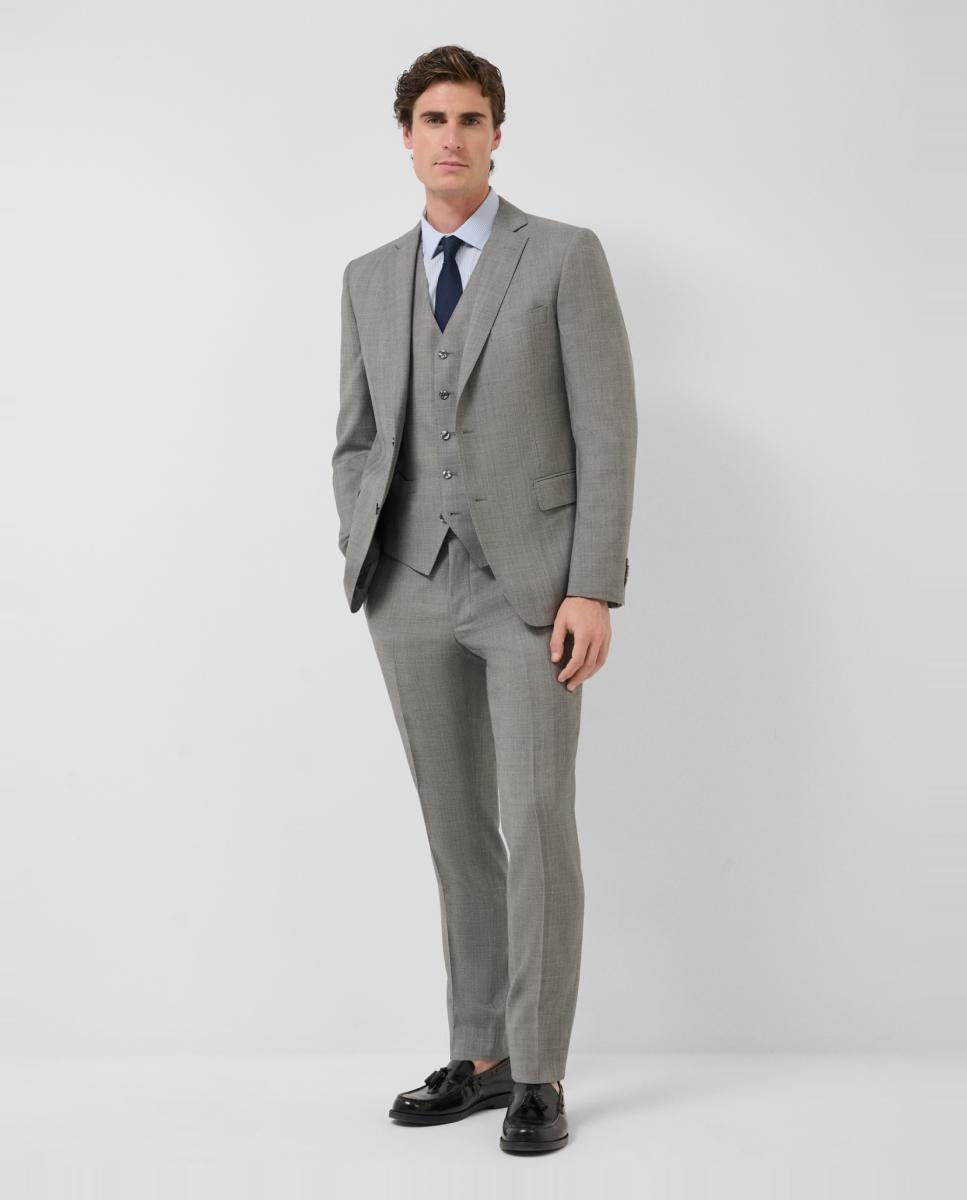Imagem 0 de Fato Half Canvas Slim Fit aos Quadrados
