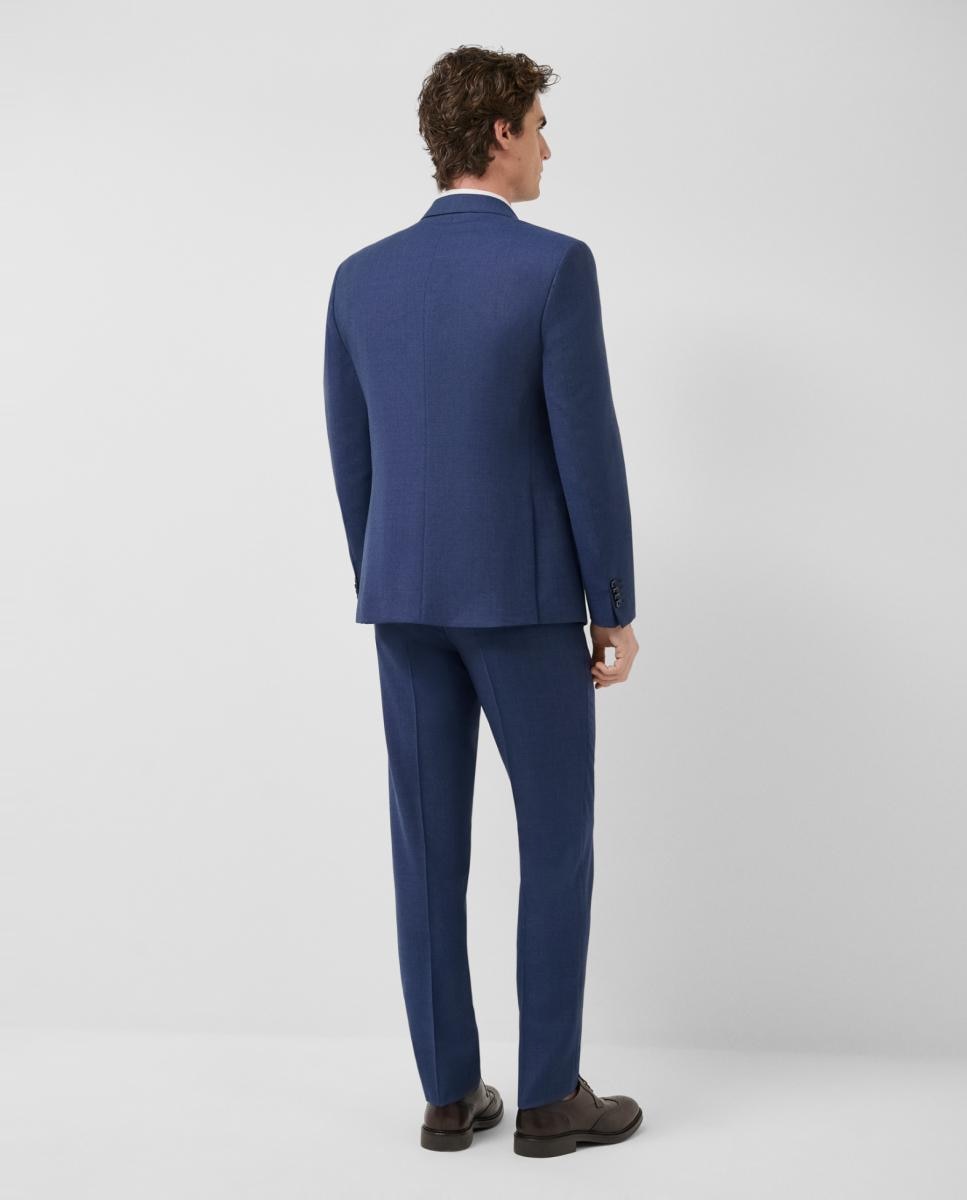 Fato Half Canvas Slim Fit Olho-de-Perdiz Azul-índigo-2