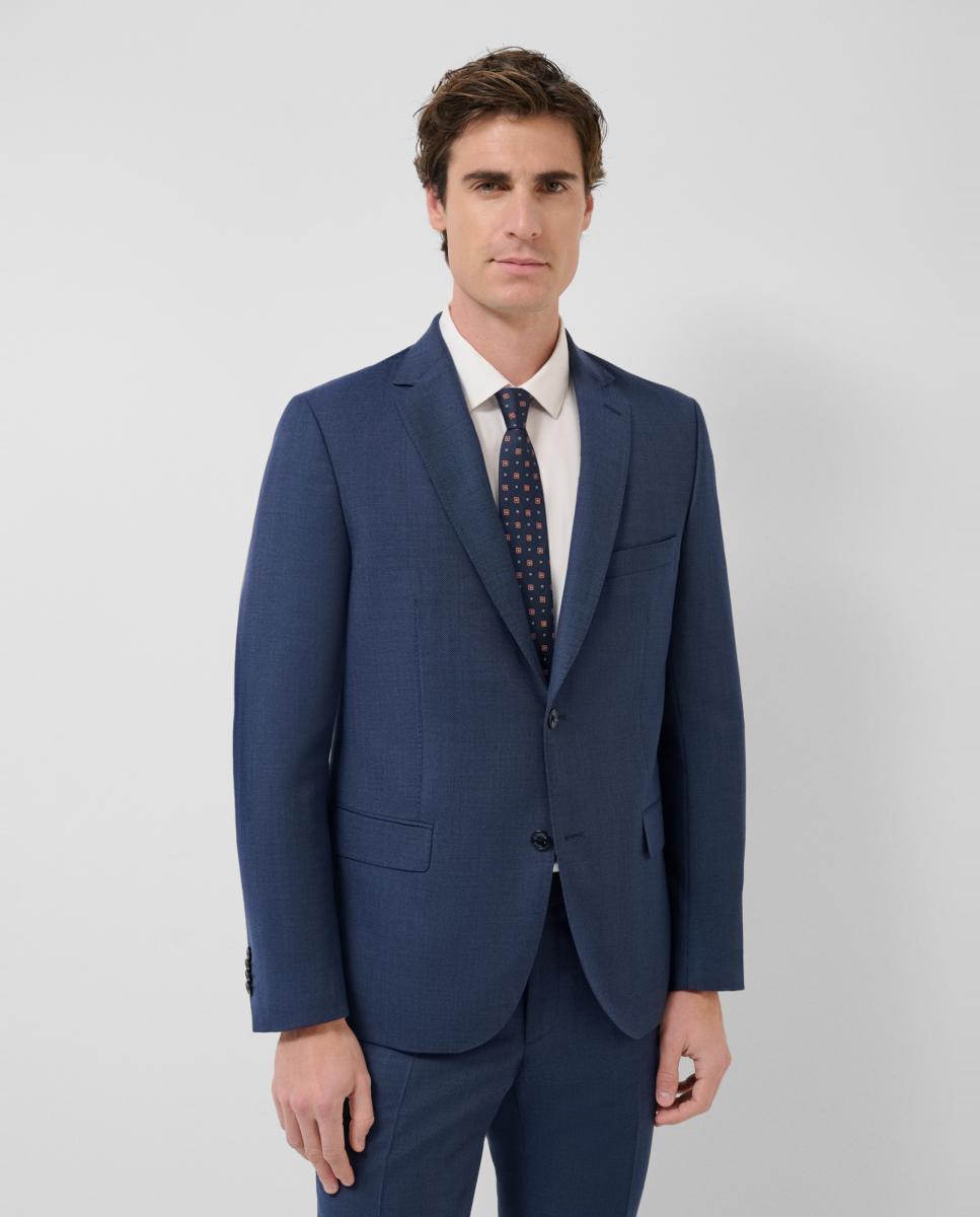 Fato Half Canvas Slim Fit Olho-de-Perdiz Azul-índigo-3