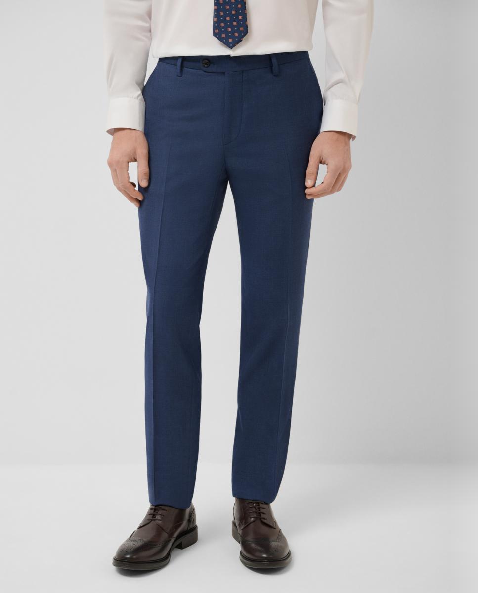 Fato Half Canvas Slim Fit Olho-de-Perdiz Azul-índigo-5