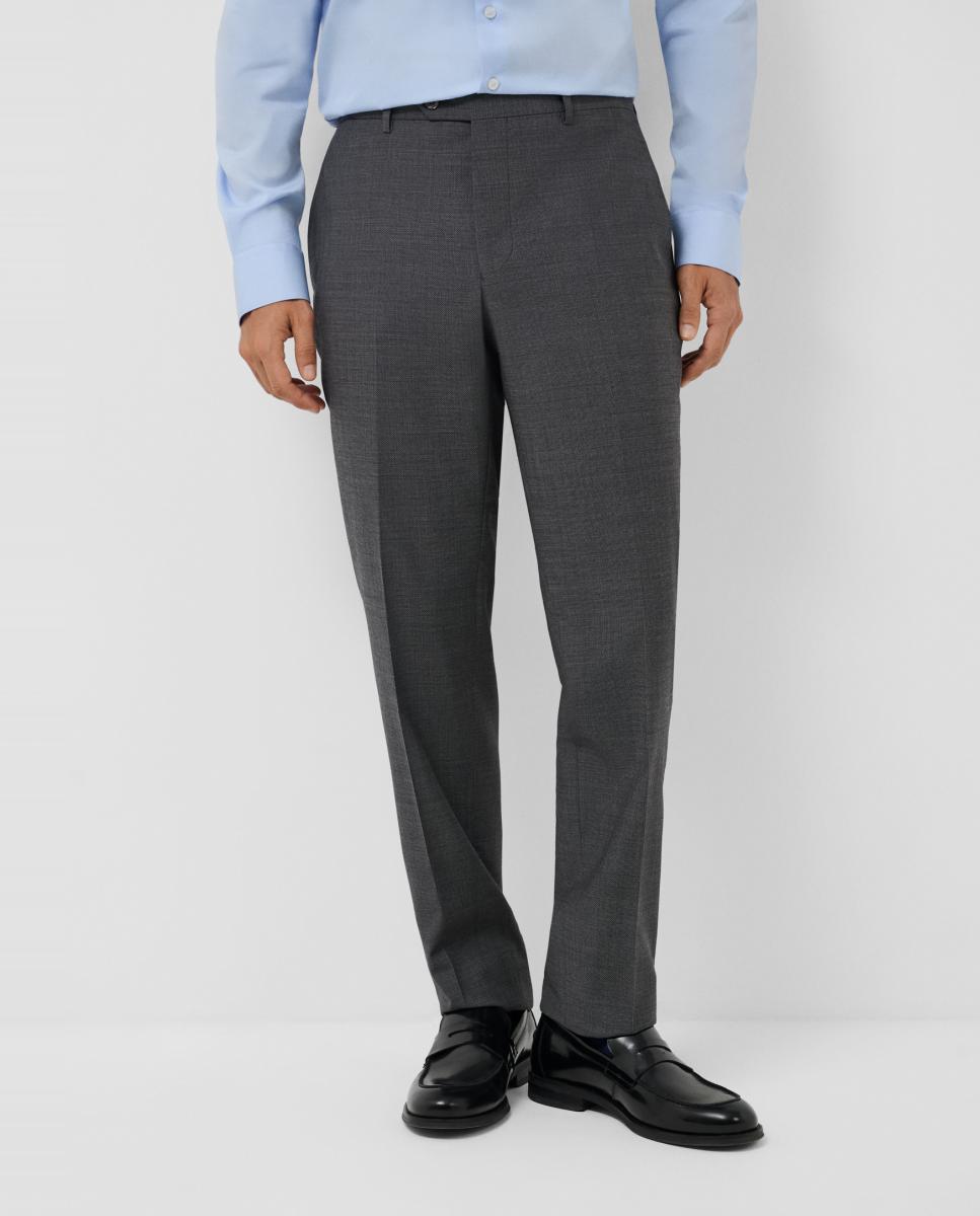 Fato Half Canvas Regular Fit com Estrutura Bicolor Cinzento-escuro-5
