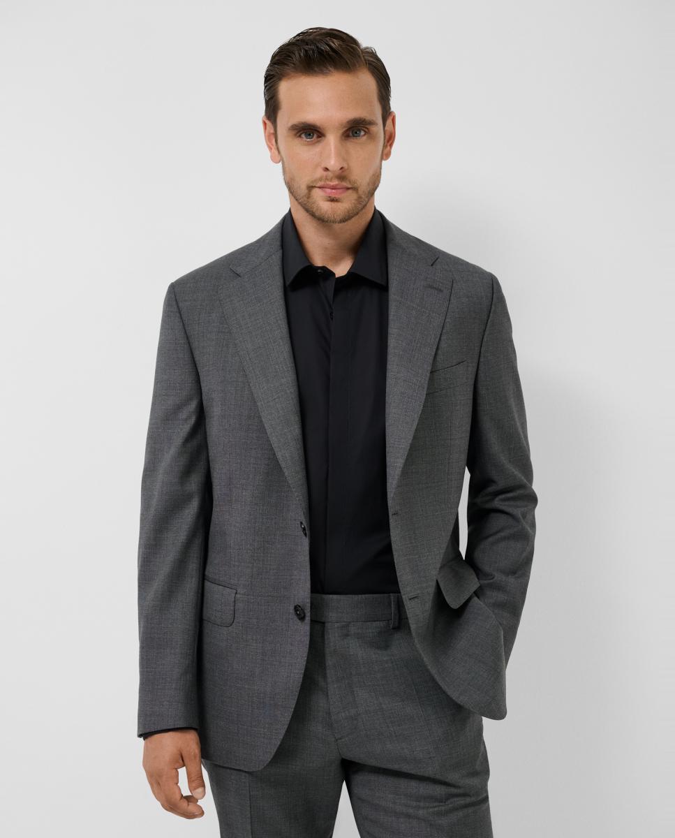 Traje de hombre half canvas regular fit microdibujo - Roberto Verino - Gris oscuro Gris oscuro-2