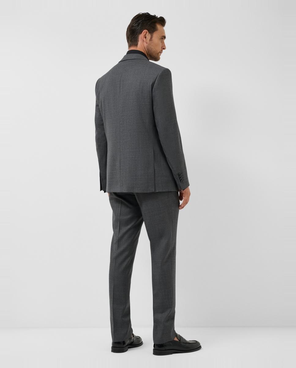 Traje de hombre half canvas regular fit microdibujo - Roberto Verino - Gris oscuro Gris oscuro-3