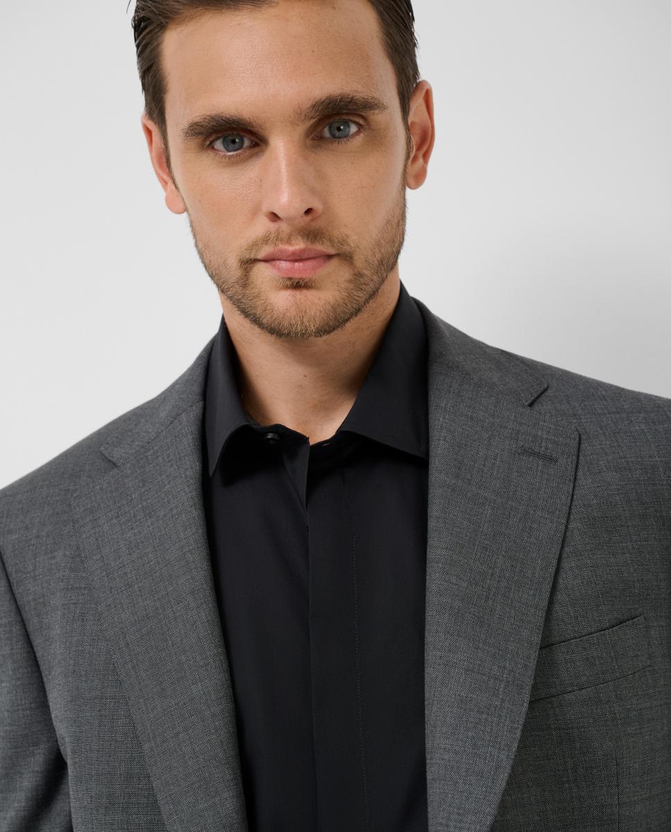 Traje de hombre half canvas regular fit microdibujo - Roberto Verino - Gris oscuro Gris oscuro-4