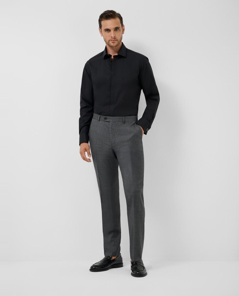 Traje de hombre half canvas regular fit microdibujo - Roberto Verino - Gris oscuro Gris oscuro-5