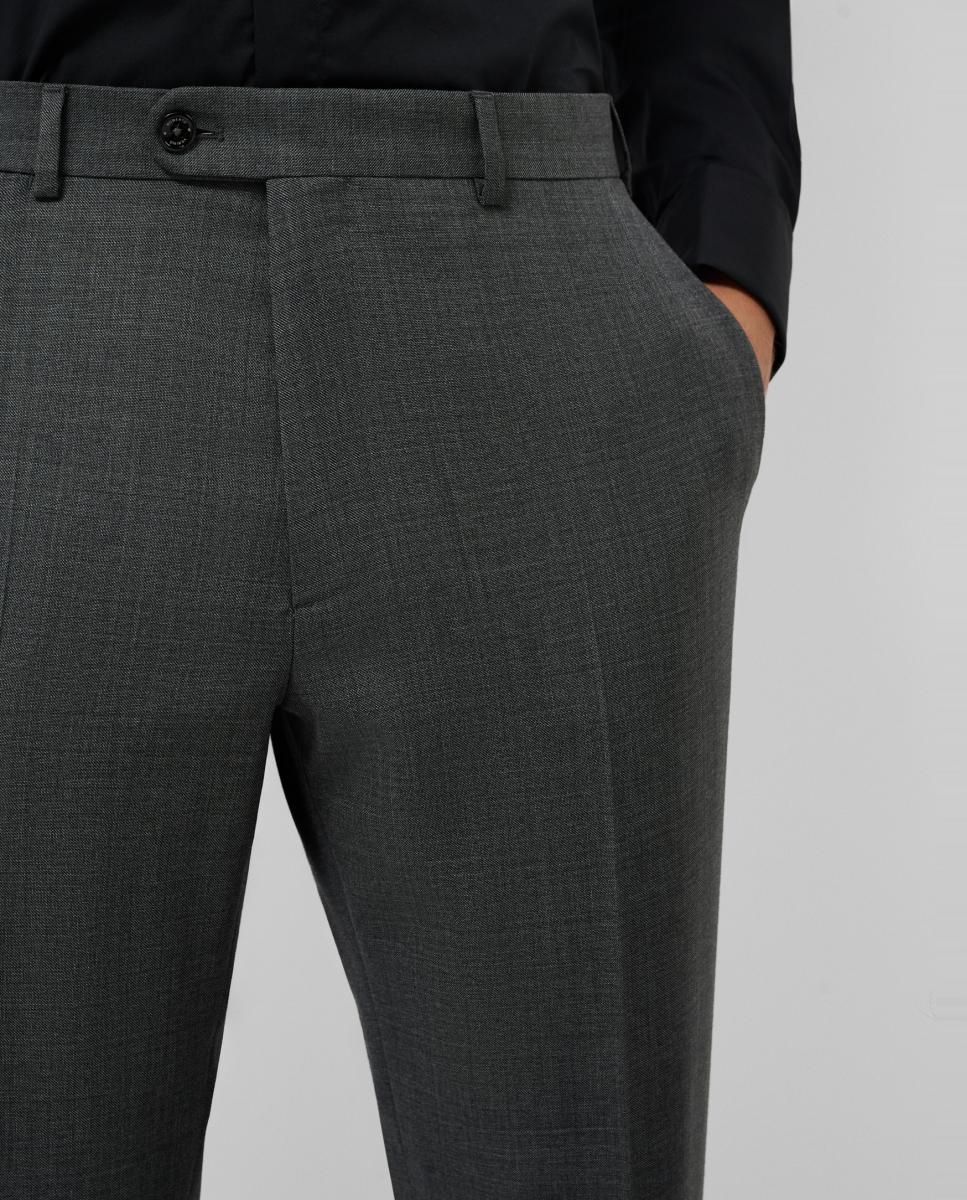 Traje de hombre half canvas regular fit microdibujo - Roberto Verino - Gris oscuro Gris oscuro-7