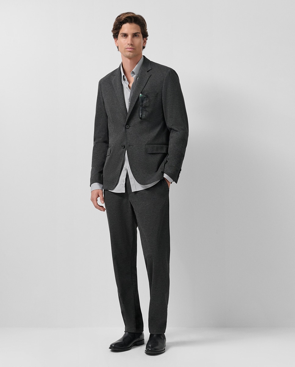 Casaco Separate em Tecido de Malha Roma Cinzento-escuro-4