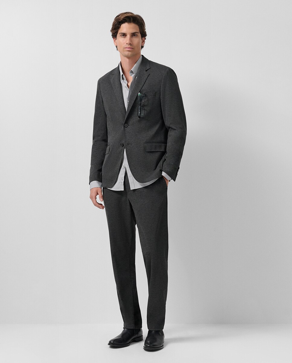 Casaco Separate em Tecido de Malha Roma Cinzento-escuro-4