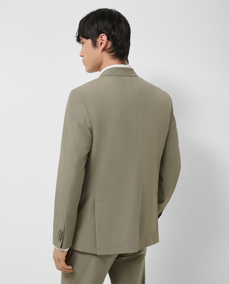 Chaqueta de hombre en tejido técnico - Roberto Verino - Kaki Kaki-2