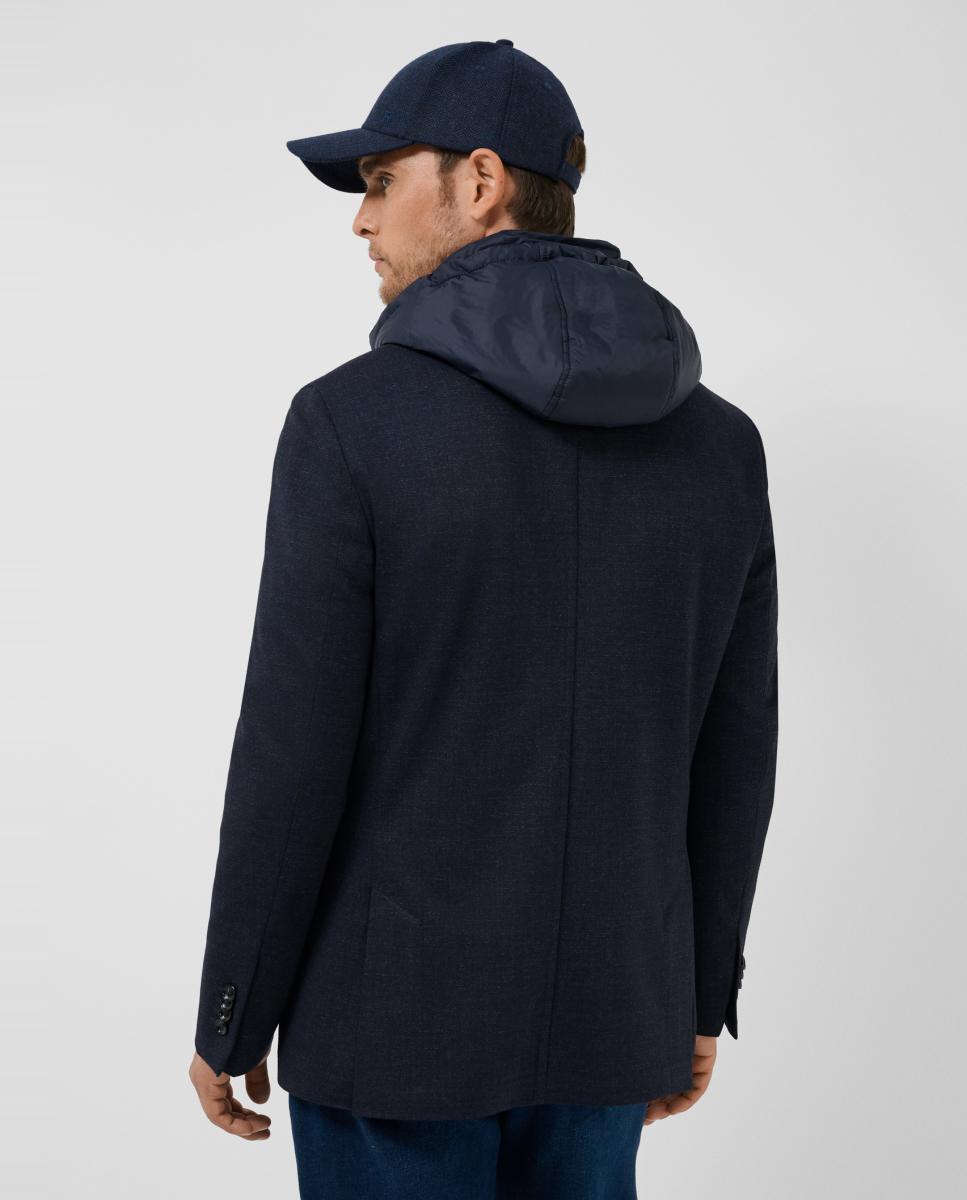 Chaqueta de hombre con pechera técnica - Roberto Verino - Azul Azul-2