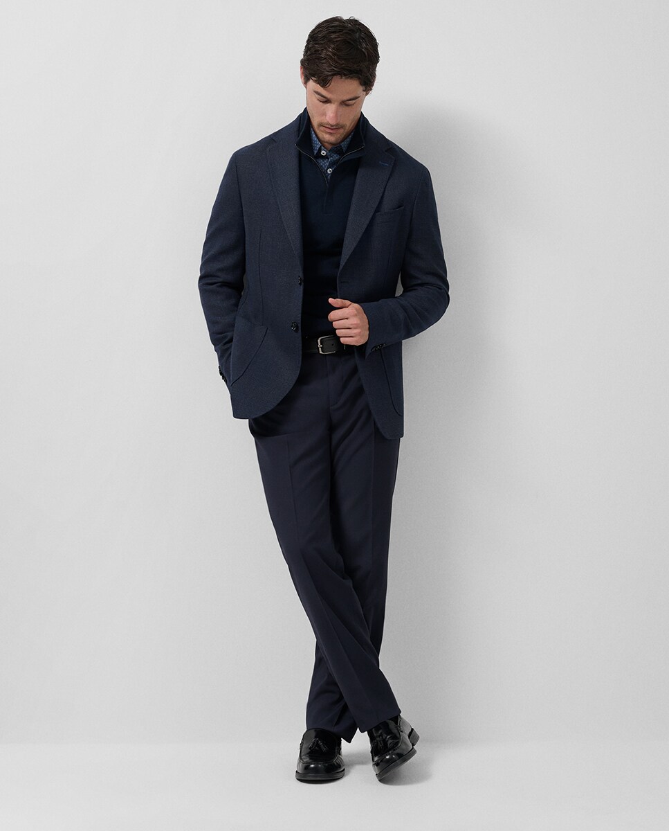 Casaco com Estrutura Azul-3