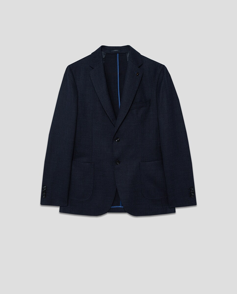 Casaco com Estrutura Azul-6