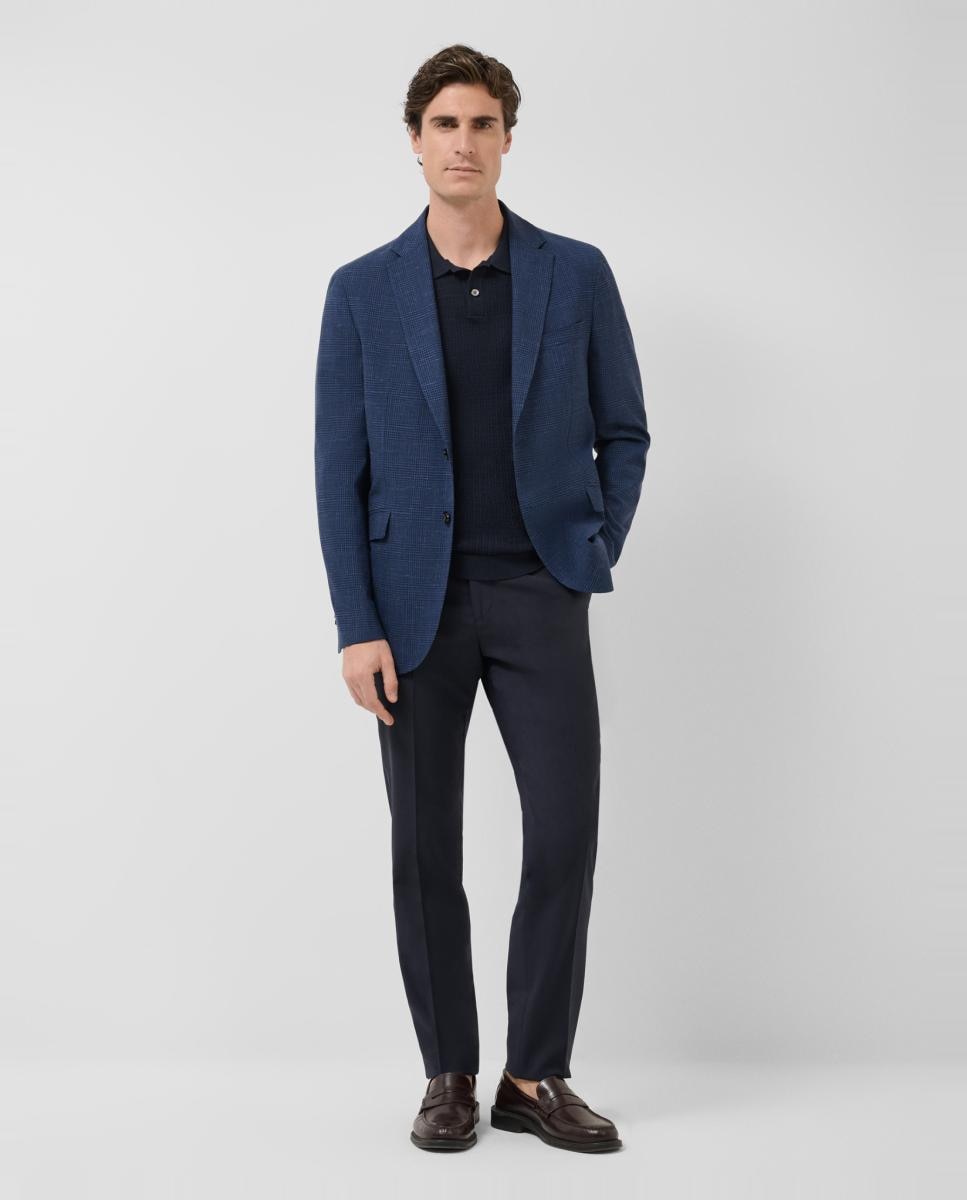 Casaco aos Quadrados Azul-índigo-6