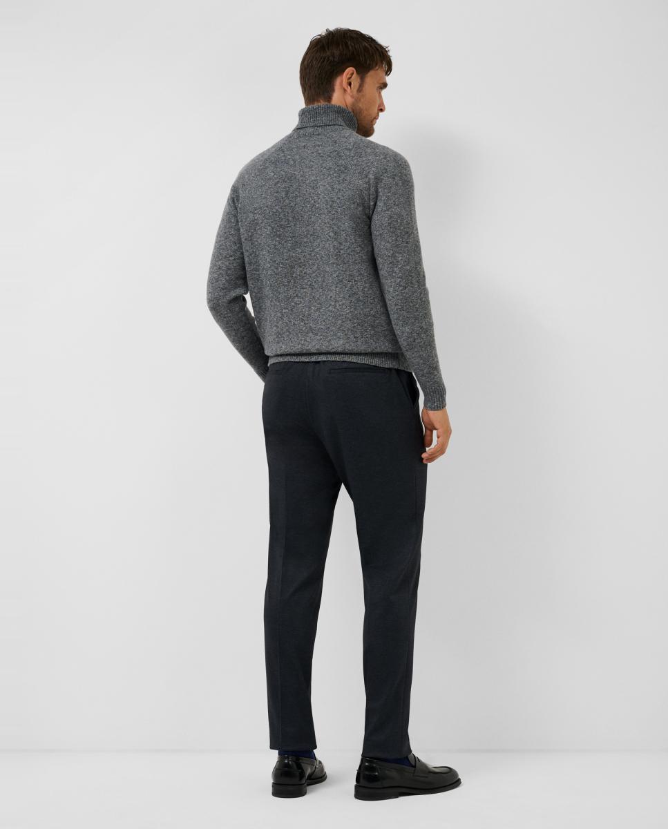 Pantalón separate de hombre punto falso liso - Roberto Verino - Azul Azul-3