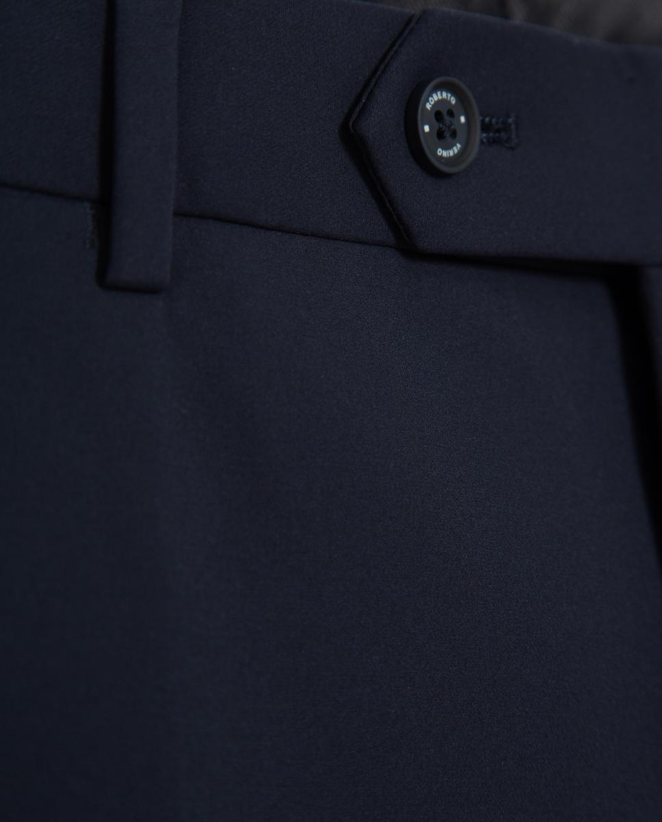 Pantalón de vestir técnico de hombre - Roberto Verino - Azul marino Azul marino-6