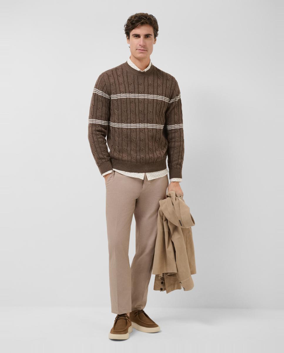 Roberto Verino - Chino de hombre regular fit ojo de perdiz.