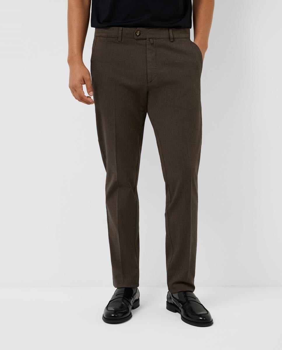 Chino de hombre regular fit ojo de perdiz - Roberto Verino - Beige Beige-2