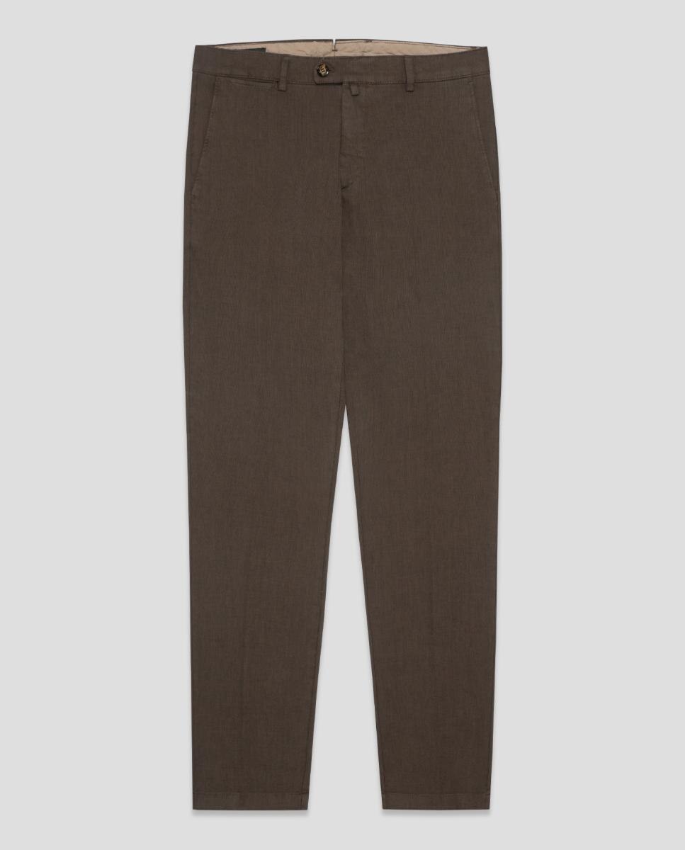 Chino de hombre regular fit ojo de perdiz - Roberto Verino - Beige Beige-6