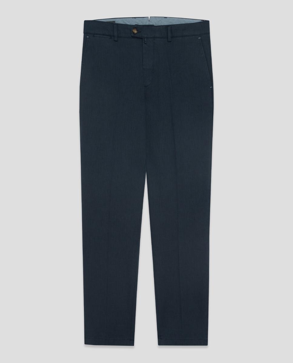 Chino de hombre regular fit ojo de perdiz - Roberto Verino - Azul Azul-6