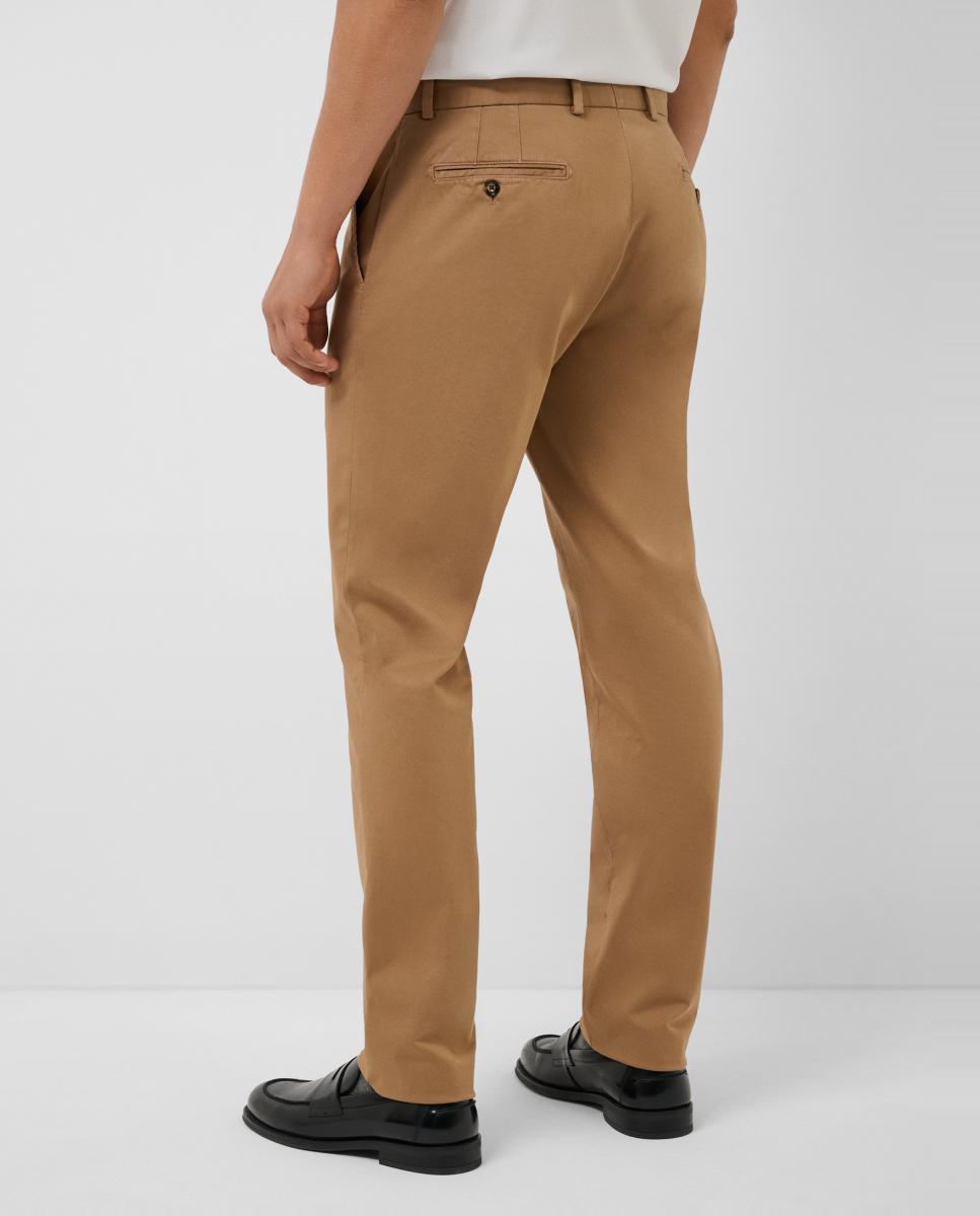 Chino de hombre regular fit tintado - Roberto Verino - Camel Camel-3