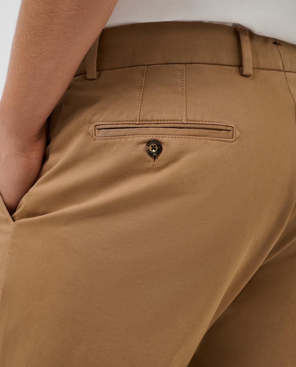 Chino de hombre regular fit tintado - Roberto Verino - Camel Camel-4