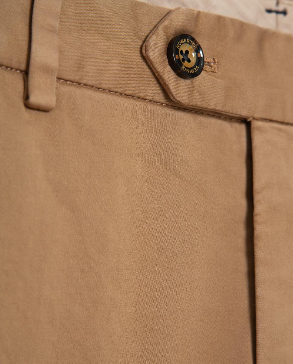 Chino de hombre regular fit tintado - Roberto Verino - Camel Camel-5