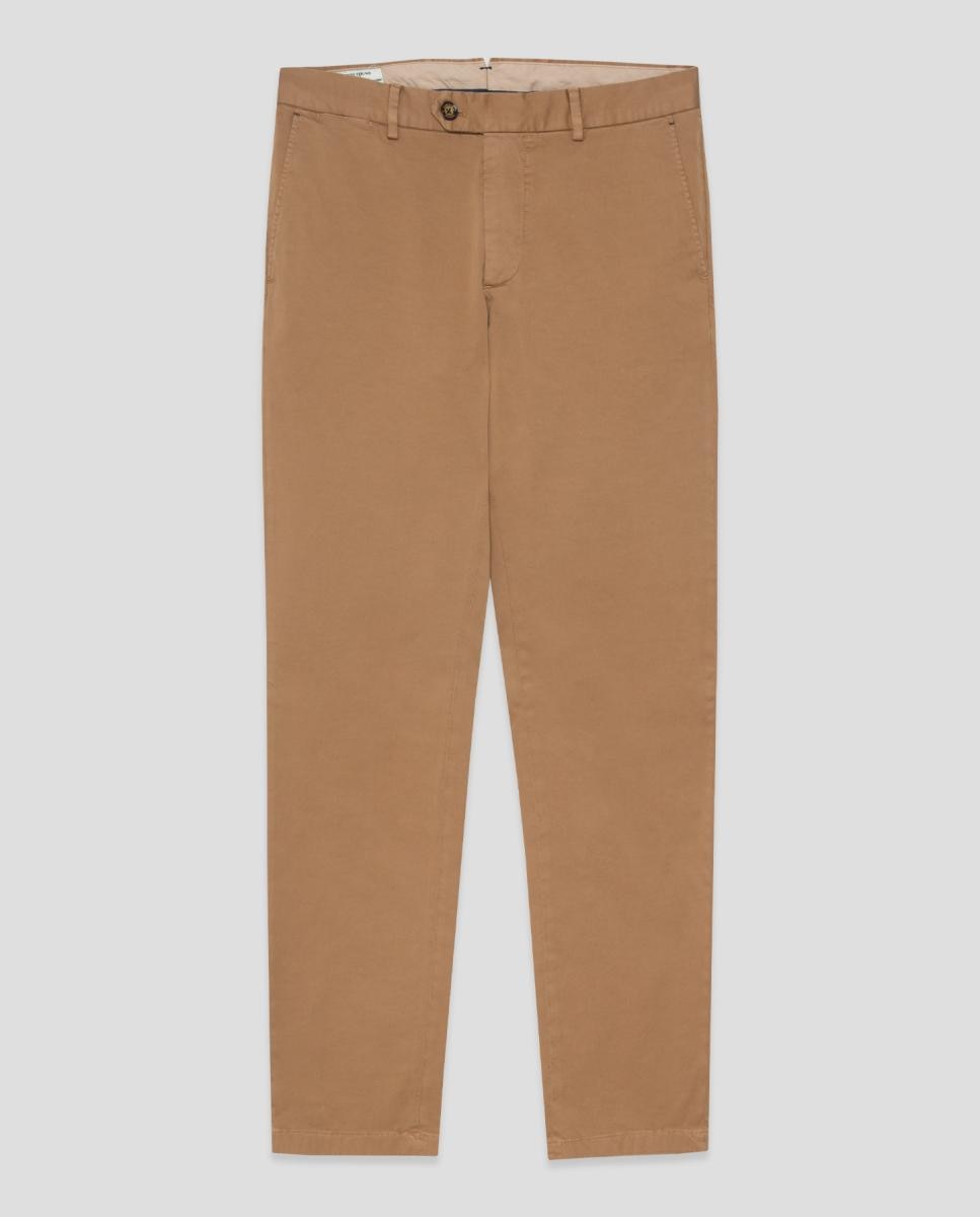 Chino de hombre regular fit tintado - Roberto Verino - Camel Camel-6