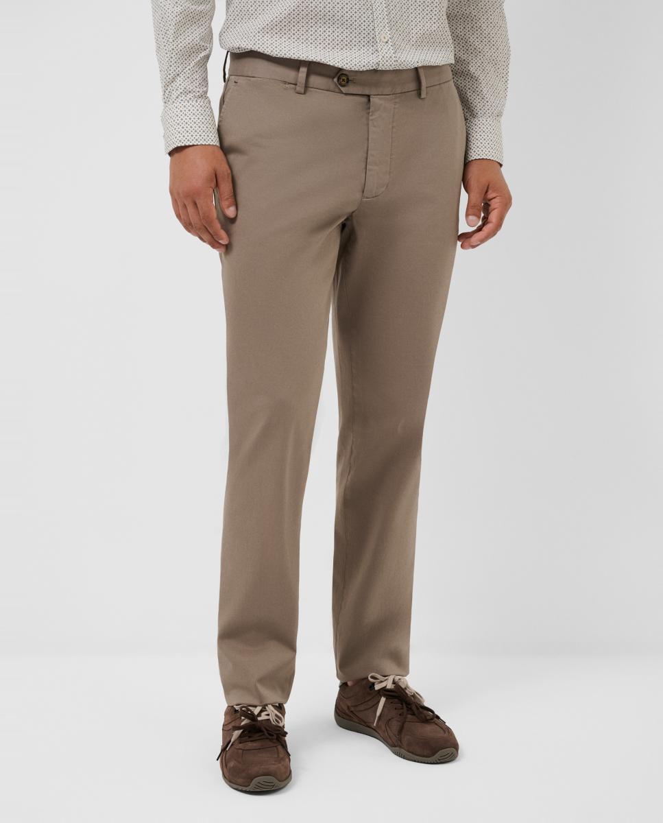 Chino de hombre regular fit tintado - Roberto Verino - Marrón claro Marrón claro-2