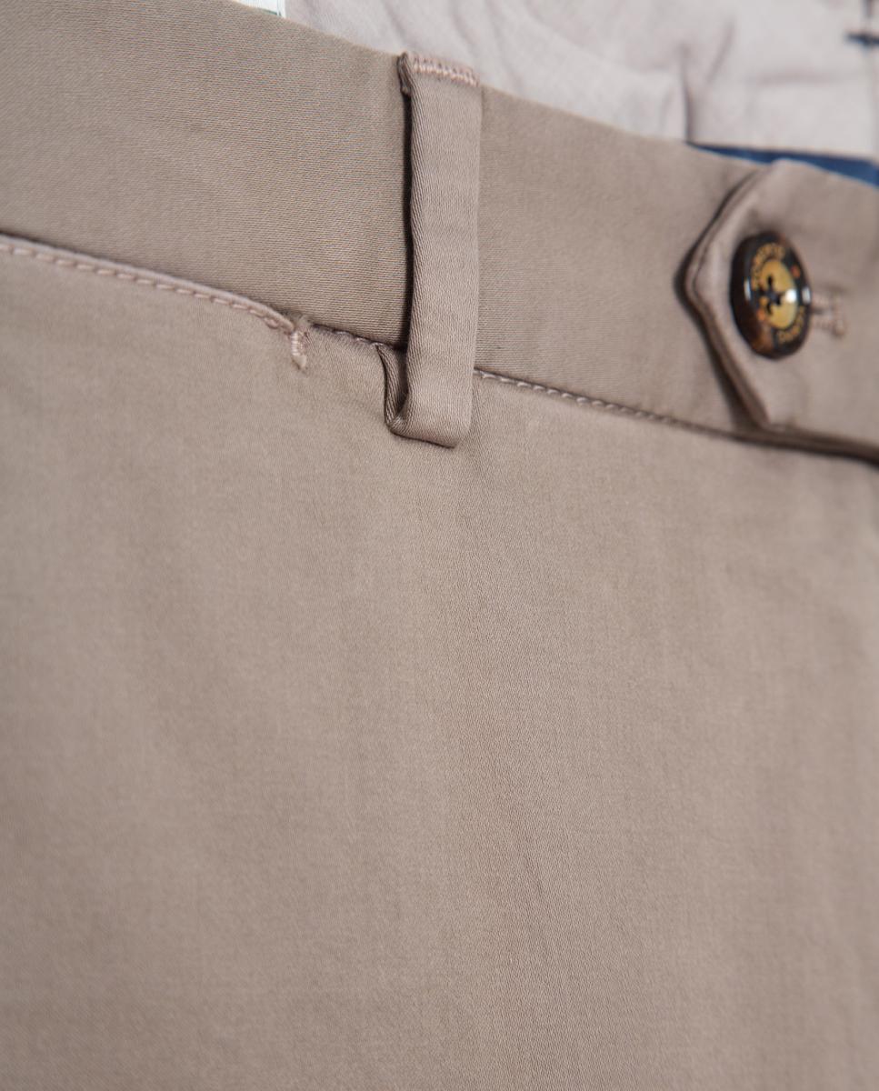 Chino de hombre regular fit tintado - Roberto Verino - Marrón claro Marrón claro-5