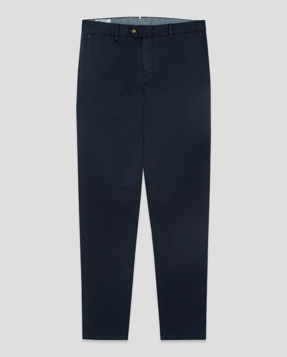 Chino de hombre regular fit tintado - Roberto Verino - Azul marino Azul marino-6