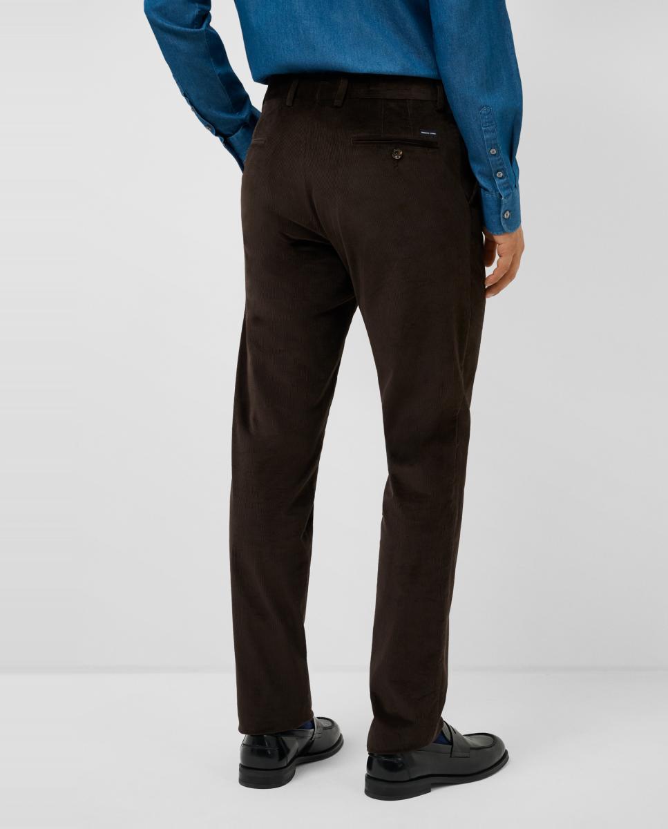 Chino de hombre regular fit de pana - Roberto Verino - Marrón Marrón-3