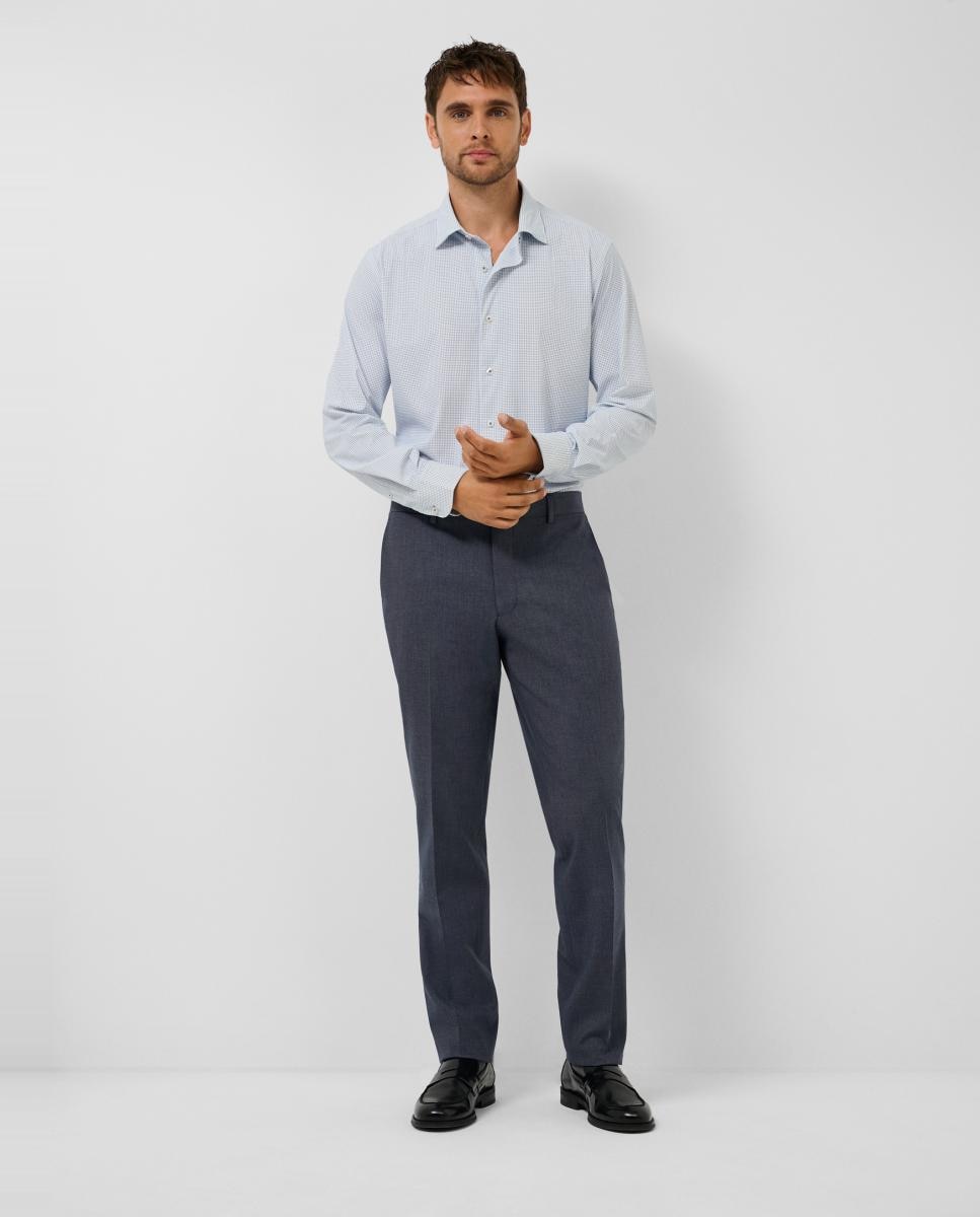 Pantalón de hombre regular fit bicolor - Roberto Verino - Azul índigo Azul índigo-1