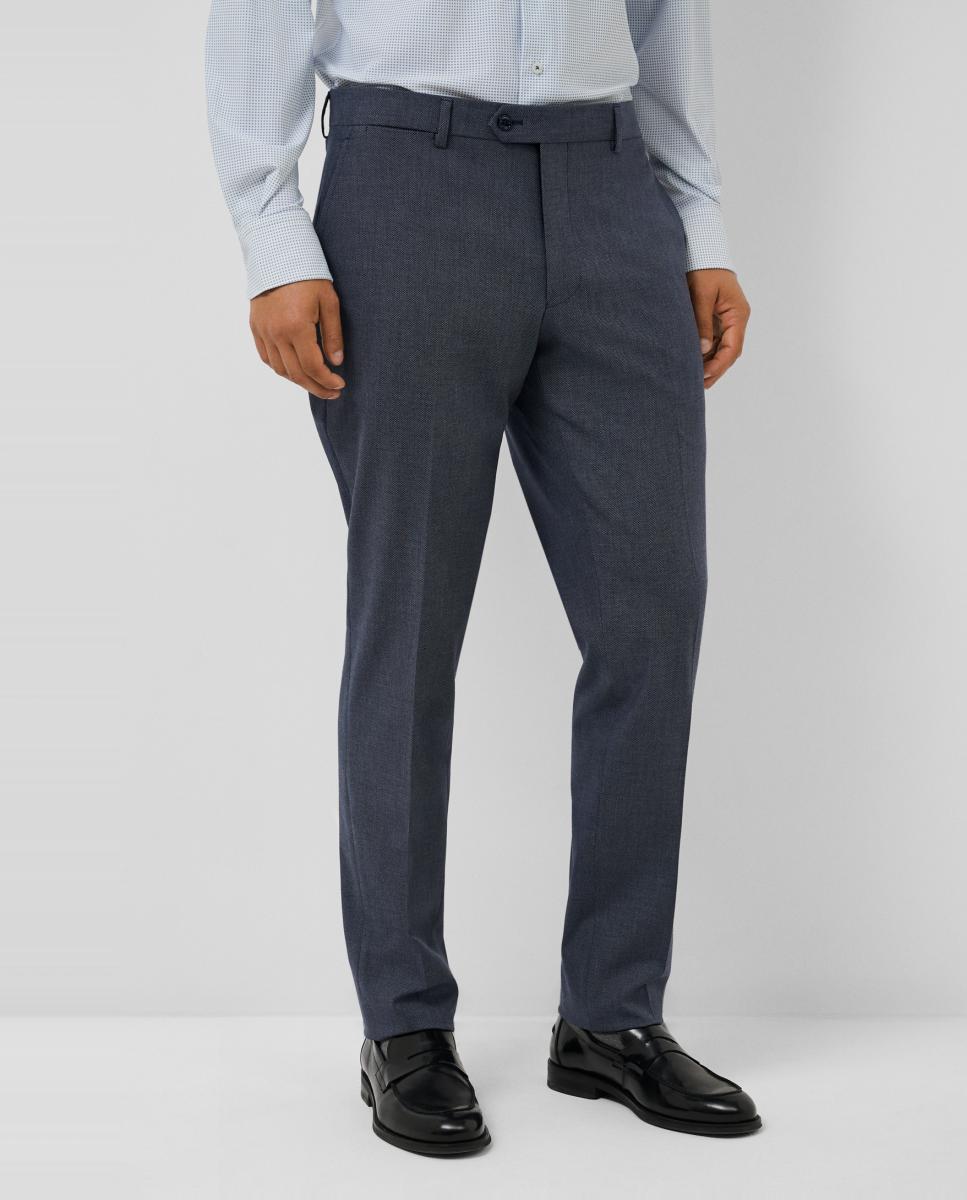 Pantalón de hombre regular fit bicolor - Roberto Verino - Azul índigo Azul índigo-2
