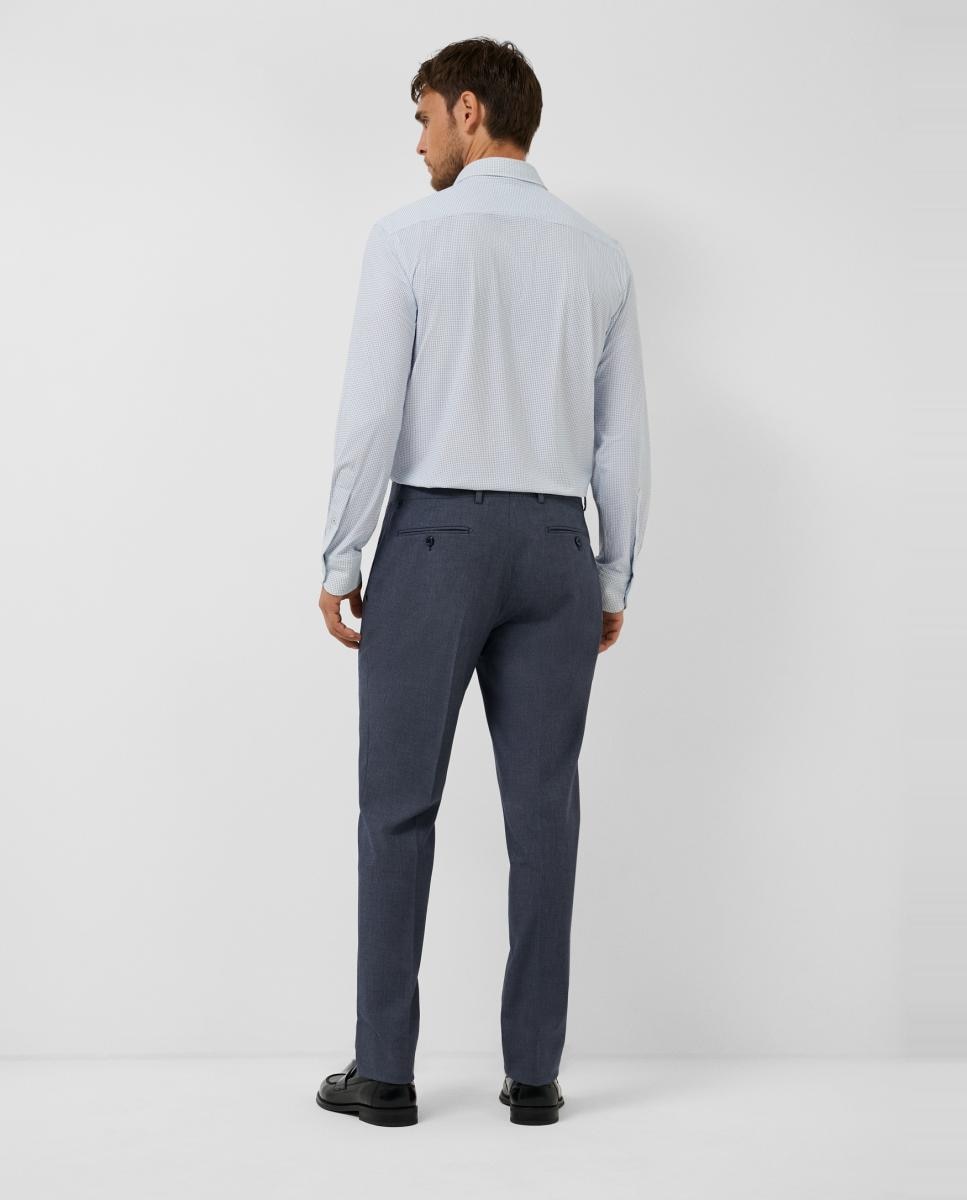 Pantalón de hombre regular fit bicolor - Roberto Verino - Azul índigo Azul índigo-3