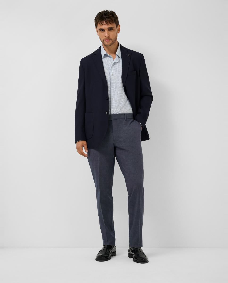 Pantalón de hombre regular fit bicolor - Roberto Verino - Azul índigo Azul índigo-7