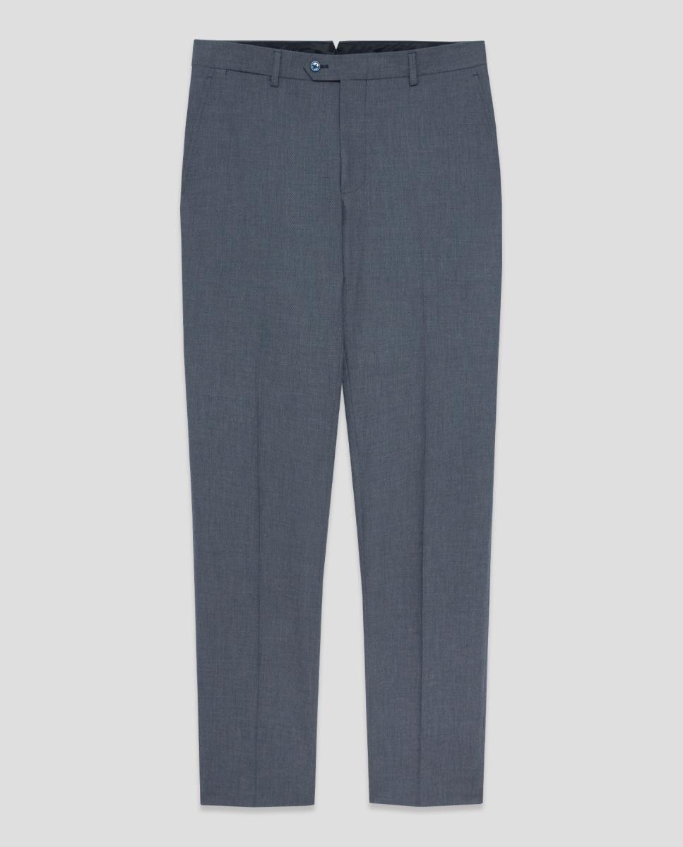 Pantalón de hombre regular fit bicolor - Roberto Verino - Azul índigo Azul índigo-6
