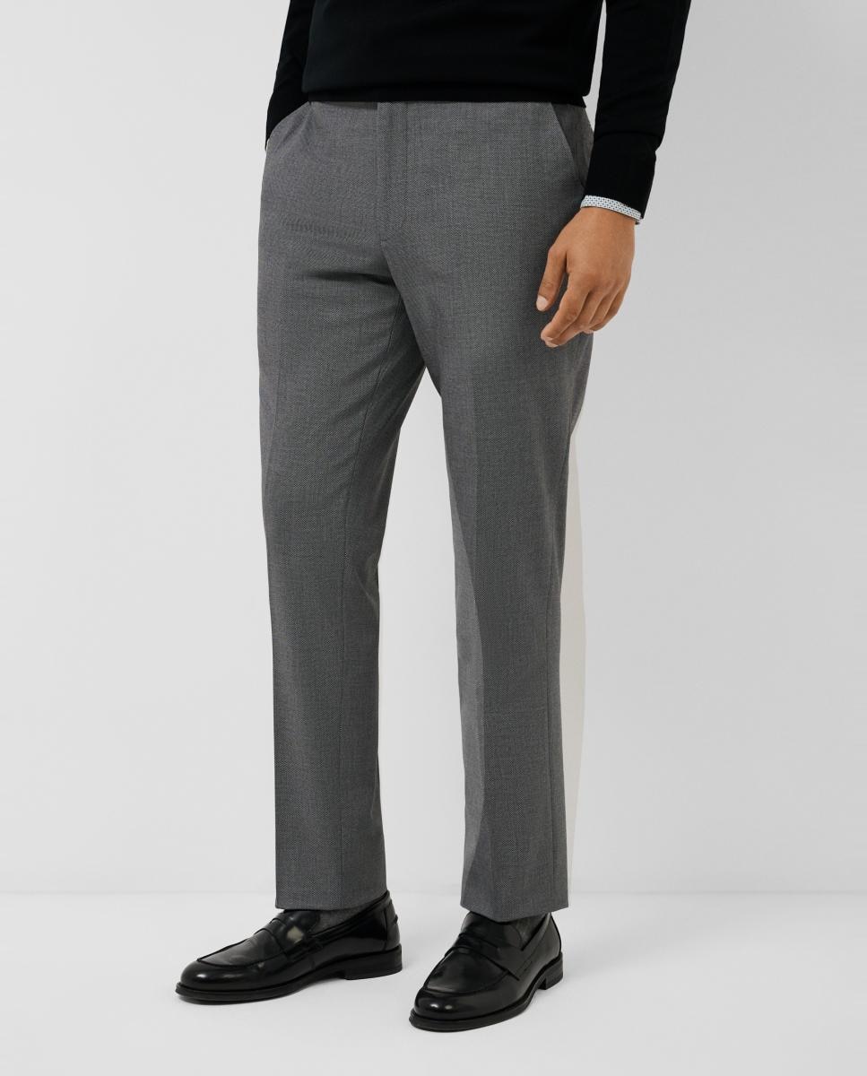 Pantalón de hombre regular fit bicolor - Roberto Verino - Gris claro Gris claro-2