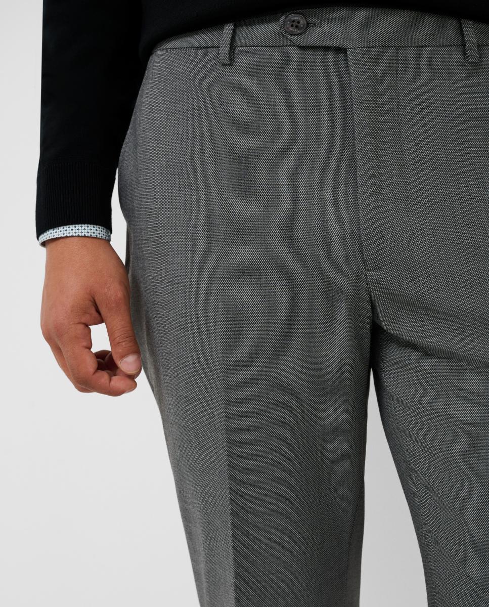 Pantalón de hombre regular fit bicolor - Roberto Verino - Gris claro Gris claro-4