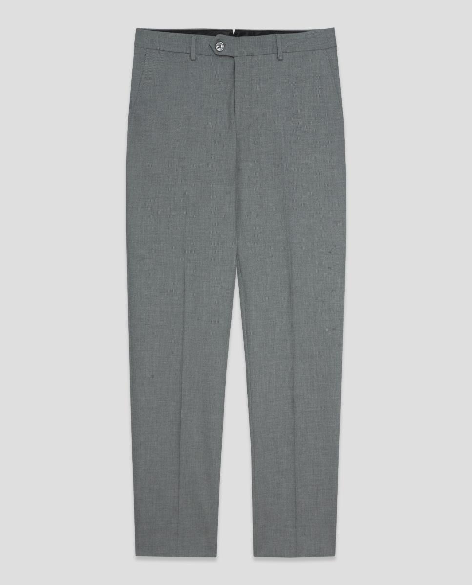 Pantalón de hombre regular fit bicolor - Roberto Verino - Gris claro Gris claro-6