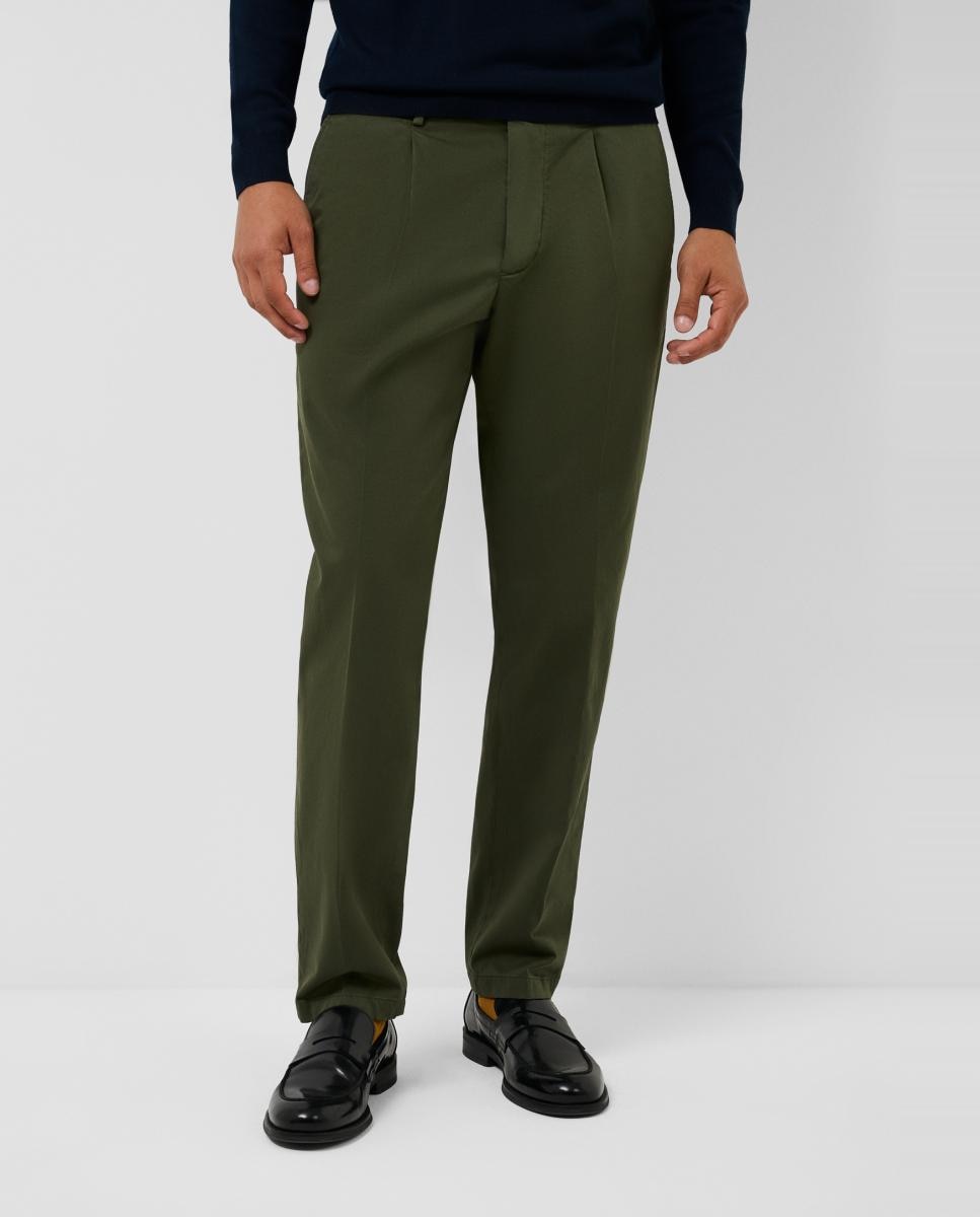 Chino de hombre tintado con pinzas - Roberto Verino - Kaki Kaki-2