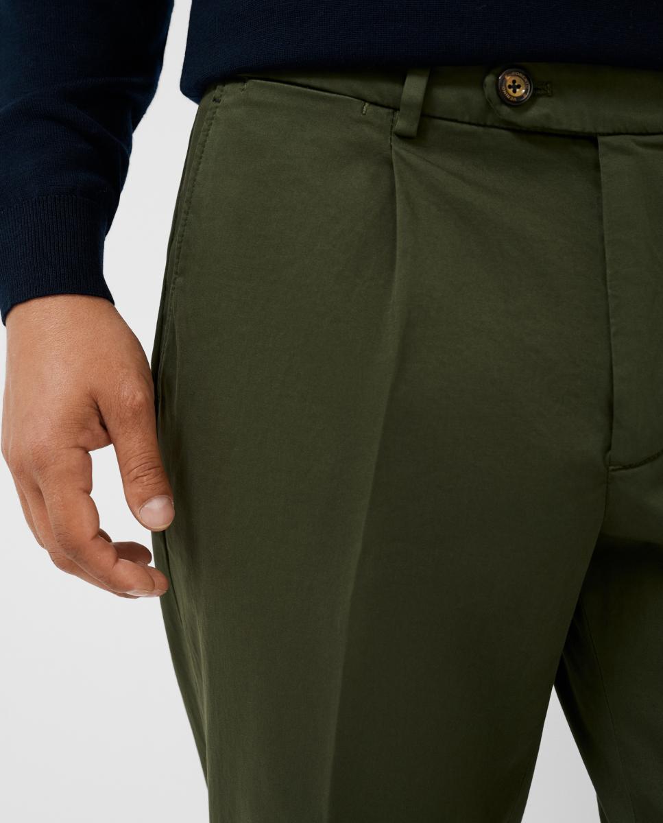 Chino de hombre tintado con pinzas - Roberto Verino - Kaki Kaki-4