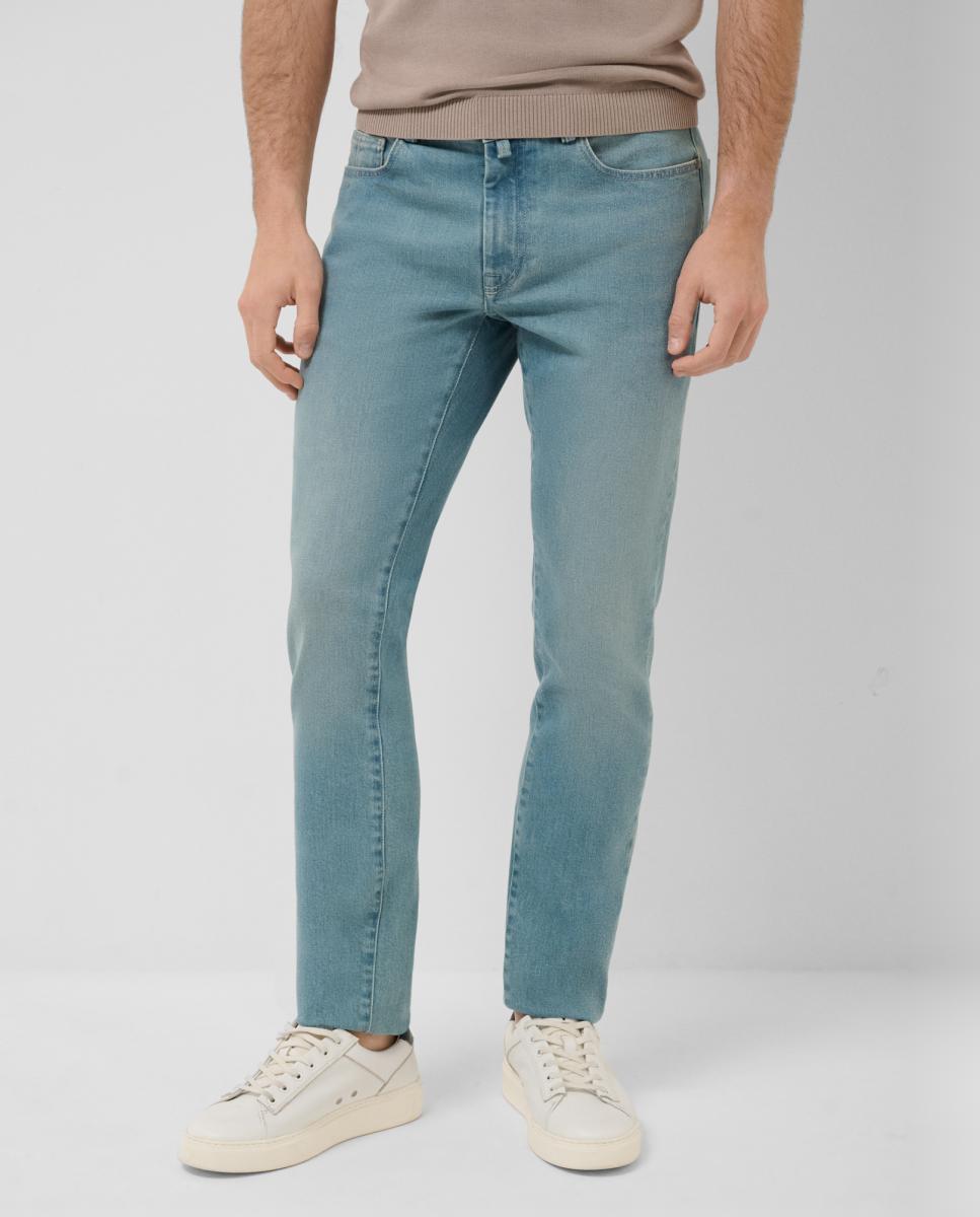 Jeans de Cinco Bolsos Slim Fit Turquesa-2