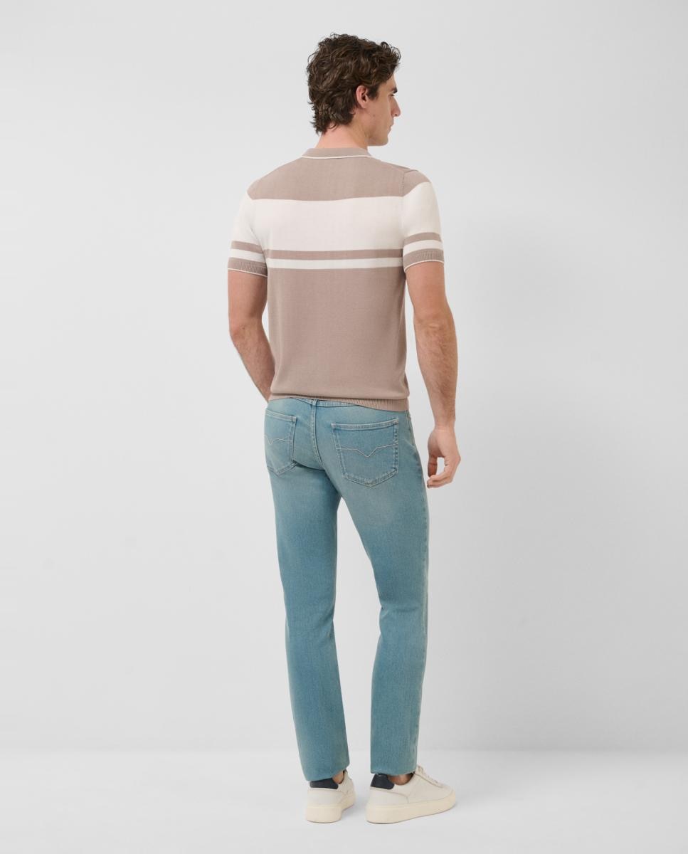 Jeans de Cinco Bolsos Slim Fit Turquesa-3