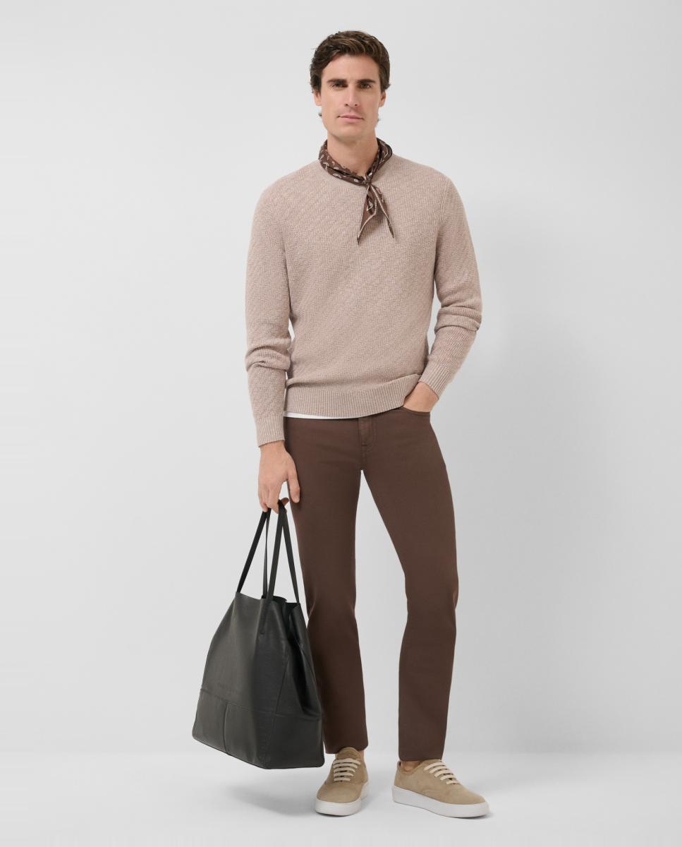 Imagem 0 de Calças de Cinco Bolsos Slim Fit de Sarja Tingida