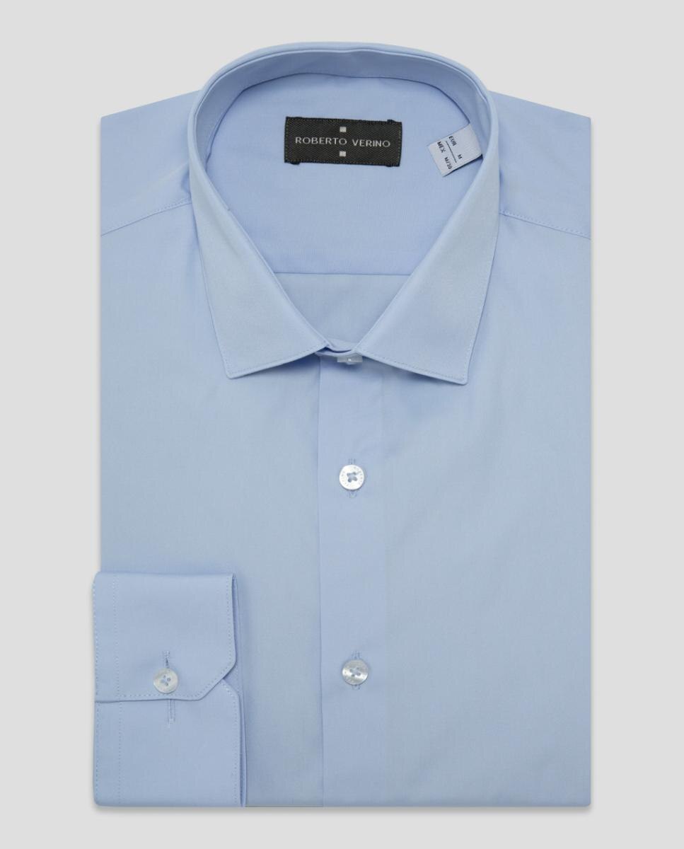 Camisa Formal Regular Fit Lisa Azul-claro-4